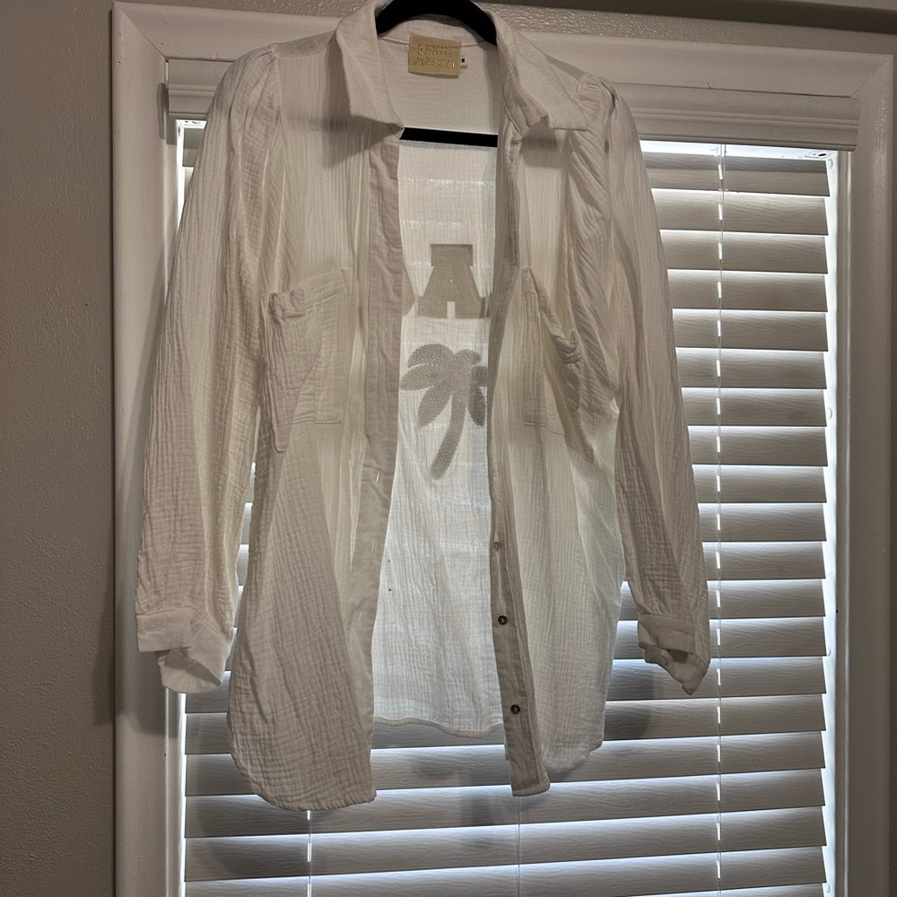 Judith March White and Black Shirt